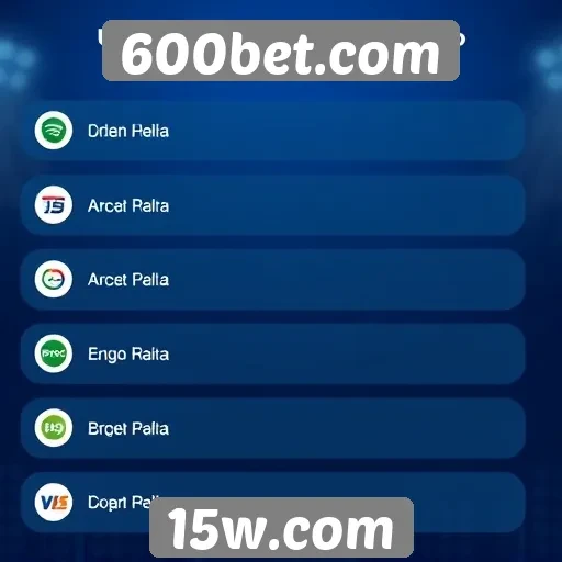Métodos de pagamento disponíveis no 600bet